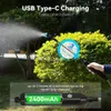 USB -uppladdningsbar trädgårdssprut Electric Watering Pesticide Lawn Care Portable Sprayer med 3 munstycken för trädgårdsväxt 240403