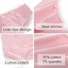 Бруки трусики Finetoo 3pcs/Set Women Women Cotton Conties M-2xl Большой размер женский нижний белье сплошное цветное