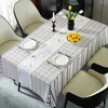 طاولة قطعة قماش A154TABLECLOTH نسيج مقاوم للماء مضاد للثول ومقاوم للزيوت لا غسل غسل مستطيل PVC القهوة.