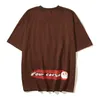 メンズTシャツストリートウェアイエロースターレターパフプリントサマーメンズTシャツ丸い首ROPA HOMBRE COTTON BAGGY SHAT