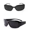 Rahmen schwarz Unisex Sichtpflege Pin Augenübungen Brillen Pinhole Brille Sehvermögen Verbesserung Kunststoff Hochqualität