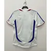 Soccer Sets TrackSuits Mens TrackSuits Football Jersey 2006 French Away White Dorosły Top Single Piece Jersey Size S-2xl