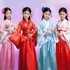 Bühnenbekleidung traditioneller chinesischer Volkstanz Neujahr Kleidung Hanfu für Mädchen Kinder Drachen Kleid Alte Bühne Karnevals Kostüm -Kleidungsrock D240425