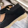 Loro Piano LP high High-quality Mens Nubuck shoes Walk leather Newst Top shoes luxury sneakers Lock designer Flats Slip-on dress shoe Boots 39-46