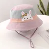 Caps chapeaux mignon dessin animé lapin bébé seau chapeau coréen ours baby garçons filles chapeau de soleil doux d'été