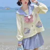 Set di abbigliamento dolce grazioso jk uniforme primavera estate estate lunga/corta marinaio abito anime personaggio costume da costume set di gonna pieghettata