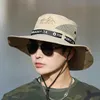 Kapelusze wiadra kapelusze nowe ochronę przeciwsłoneczną hat rybacki czapkę letnie oddychanie siatkowe kemping i turystyka Hat Uv Ochrona Słońca kapelusz górski Mens Panama Hat 240424