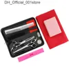 Haarschere Leder Haarschere Taschen Hülle Taillenpackung Beutelhalter Friseur Werkzeuge Lederschere Haarschere Beutel Brieftasche Schere Q240425