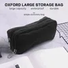 Big Capacity Pencil Case Oxford Storage Pouch Marker Pen Black