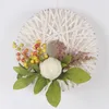 Dekorativa blommor Jarown 4st/Set Artificial White Paper Wreath For Wall Decoration Silk Fake Wedding Home Party