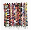 Designer Keychains 20st Mix Styles of Naruto Anime PERIPHERAL LANYARD MOBILEFON prydnadsarbetskort U Disk Camera Lanyard Carto9703095