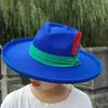 Wide Brim Hats Bucket Hats Love Fedora Hat heart Personality New Big Brim Raised Jazz hat Easter Luxury Winter Gentlemen Hat Women Panama chapeu masculino Y240425