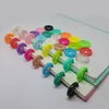 100 pcsmushroom gat bindende gesp 2 mm kleur liefde plastic schijf ring binder ring voor los blad notepad plan dagboek bedrijf 240416