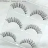 Falska ögonfransar Heta grossistminkögonfransar 5/3 par Eyelash Invisible Bands återanvändbara falska ögonfransar Löst smink Q240425