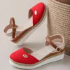 Sandals Sapatos de água Senhoras laterais laterais laterais de fivela de fundo de verão Roman Summer for Women Tamanho 11