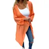 Blouses pour femmes Soft Touch Cardigan Élégant manteau à manches longues pour les vêtements d'extérieur minces décontractés de printemps avec avant de couleur unie