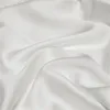 Livresthete Summer Luxo branco 100% de seda Conjunto de roupas de seda sólido colorido de brophuet colhere de capa de lençol de lençóis da cama de lençol rei 240425