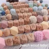 Baby Pacifier Clips Personliga namn Tänder Toys Dummy Nipples Holder Clip Chain Babies Accessories Födda gåvor Anpassade 240418