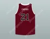 Пользовательский nay name Youth/Kids Alex Caruso 21 AM Consolidated High School Tigers Maroon Basketball Jerse