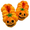 Slippers Halloween Pumpkin Casal Cotton Home 2024 Winter Indoor Cartoon Platform Slides Girls