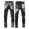 Mens Purple Jeans Designer Jeans Designer Fashion Distressed Ripped Bikers Womens Denim Cargo For Men Black Pants 451