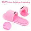 Masseur New Magic Foot Washing Slippers Bathroom Mens and Women's Bath Antisiskid Silicond Slippers Foot Foot Froth Massage Cleaning Bross