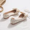 Casual Shoes 2024 Spring/Summer Light Cut Side Air Contrast Plaid Fairy Style Fashion Gentle Pointed Suede Flat Sole Single Shoe