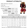 Skirts Women's Pleated Middle Waist Plaid Printing Button Womens Suspender Skirt Fashion Year Trend Dress Christmas