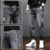 Men's Jeans American street print alphabet star jeans men and women hip-hop high street spring and autumn loose straight drag casual pants 240423