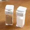 Food Savers Storage Containers Salt and Pepper Kitchen Spices Set for Organizer Box Home Shaker Plastic Seasoning Jar H240425