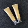 Storage Bottles 30pcs 50ml Empty Gold PE Hand Cream Squeeze Bottle Cosmetic Facial Cleanser Face Soft Tube Shampoo Lotion Packaging