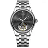 Zegarek na rękę szkielet turbillon zegarek oryginalny mechaniczny mechaniczny pod ręką na rękę Sapphire Manual kręte Mężczyznę Montre Homme