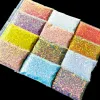 Glitter 1kg holográfico misto de forma hexágono misto grossa glitter glitter azul lecas laser laser unhas brilhantes manicure decoração paillette