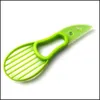 3in1 Avocado Fruit Vegetable Tools Slicer Cintone Copia Corer PP Seater Burro Cucina Cucina Accesso Accesso Dhvcu