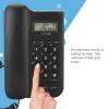 Tillbehör KXT076 Telefon Hem Hotel Wired Desktop Wall Phone Office Fasta telefon Black White Telefono Fijo Para Casa Home Phone