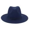 Шляпа шляпы с широкими краями ведра шляпы для мужчин для мужчин модные шляпа федора.