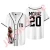 Men's Jackets Tate McRae T8 Merch Jersey Think Later Tour T-shirts Women Men Fashion Casual Baseball Jacket Tee