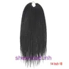 Perruques femmes cheveux humains trois tresses synthétiques de perruque tresses extensions de cheveux 14 18 24 pouces