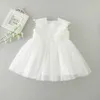 Girl's Dresses Newborn Girls Summer Baby Girl Dress Party and Wedding Christmas Baptism 1st Christening Birthday Frocks Lace Gown d240425