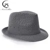England Retro Top Jazz Hats for Men 4 Storlek 57 58 59 60cm Straw Hat Fashion Women Men Sunhat Gentleman 240323