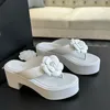 Slingbacks a cuneo designer womens sandals vintage c florale infrasoli fluttuanti tallone di pecora da captore