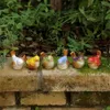 6PC/zestaw przedmiotów ceramicznych ptaków Statua wystrój domu porcelanowy ozdoba ozdobna dekoracja dekoracji wróbli figurka modelu 240416