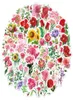 50Pcs Beautiful Flowers Stickers Nonrandom For Car Bike Luggage Sticker Laptop Skateboard Motor Water Bottle Snowboard wall Decal4667195