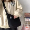 Feste Farbe Cord -Crossbody Bag Mode koreanische Freischuld große Kapazität Lazy Style Handtasche Frauen 240423
