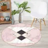 Tapis round tapis nordique moderne à imprimé géométrique décor à la maison pendaison de basket de pied de pied chaise d'étude chaise de planche à plancher vivant table basse