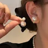Charm Korean Gold Color Pearl Ear Clip for Women Vintage Elegant Geometric Circle Fake Piercing Ear Cuff on Earrings Jewelry Gift