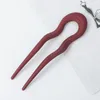 Hair Clips Retro Geometric U-Shaped Sticks For Women Summer Sweet Fork Hairpins Bun Maker Fashion Headdress Accessories