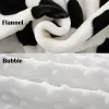 Ställer in nyfödd baby wrap filt tecknad swaddling mjuk bubbla fleece spädbarn täcke varm sängkläder för barn höst vinter baby filt