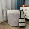 Darts 35x40 cm große Baumwolle gewebte Aufbewahrungskorbspeicherbox Haushaltswarenlagertasche Schmutzige Kleidung Wäscherei Eimer Wohnkultur