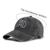 Caps de bola pai mamãe bordado bordado beisebol tampas homens homens retro lavado algodão snapback baps baps esportes esportes ao ar livre sun hat unisex j240425